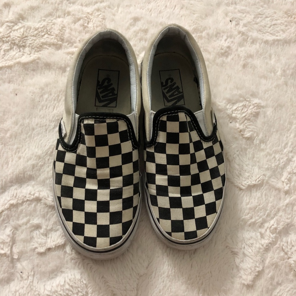 Vans checkerboard slip on